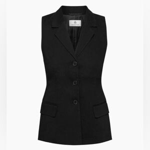 Aritzia Babaton Echelon Linen Vest